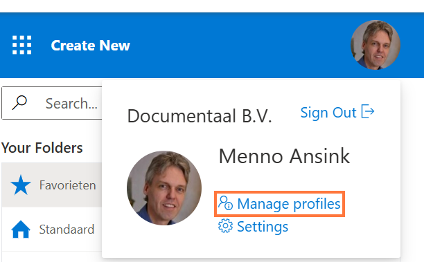 Settingsmenu