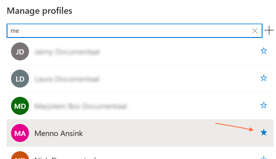Make profile default